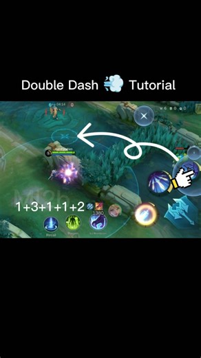 Gusion Double Dash Tricks Combo Tutorial Mobile Legends #gusion #ml2b #mlbb #mobilelegends