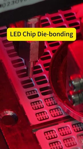 LED Chip Die Bonding Process #shorts
