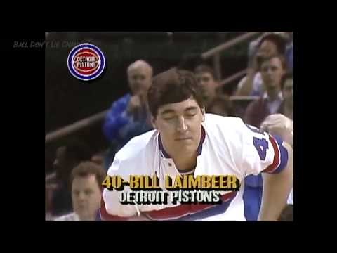 Bill Laimbeer & Isiah Thomas - 1987 NBA All-Star Game Highlights (24 Points Combined)