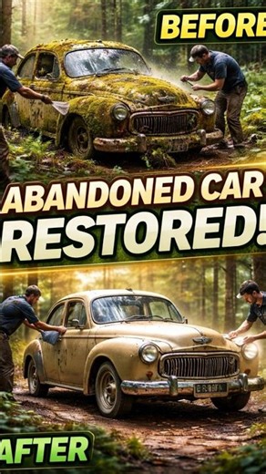 Rusty Car Found in Forest – Full Restoration Time-Lapse!