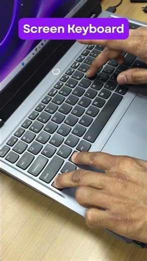 Screen keyboard shortcut in pc | #keyboard #asmr #asmrkeyboard #typingtrick #trick #computertricks