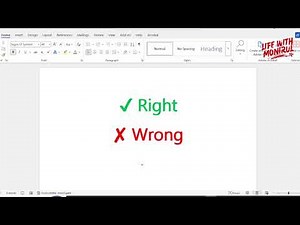 How to insert green checkmark and red cross symbol in word
