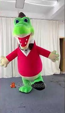 Inflatable Crocodile Mascot Costume for Entertainment Full Body Adult Animal Blow Up Cosplay Suit
