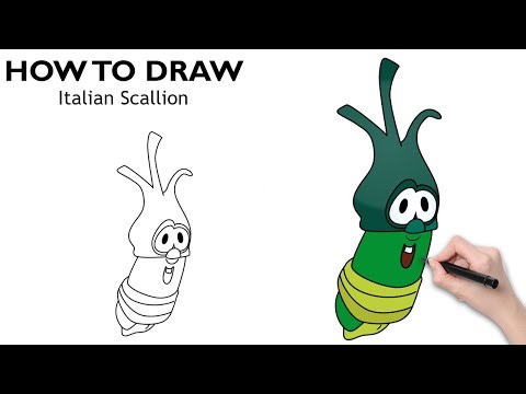 Drawing Italian Scallion | VeggieTales in the City