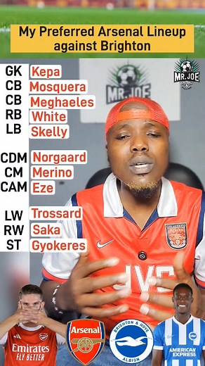 56K views · 3.3K reactions | My Preferred Arsenal Lineup vs Brighton...