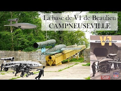 Exploration d'un site de lancement de V1 en 1944