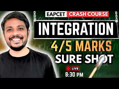 EAPCET maths // 🔥 INTEGRATION ONE SHOT | SHORT TRICKS + PYQ'S