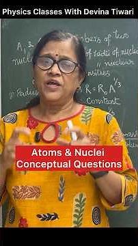 Find Ratio of Nuclear Radii & Mass Density In A Minute #atoms #shorts