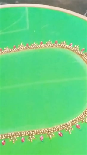 simple and trending aari work new design#aari #shortsviral #embroidery #simple