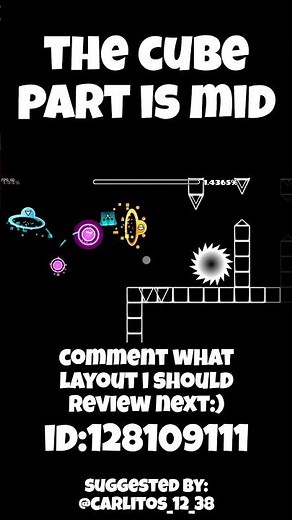 Reviewing GD Layouts #4 #gaming #gd #games #geometry dash #gdlayout