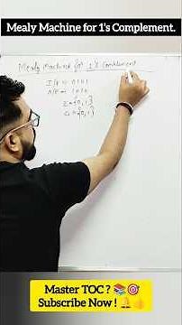 1’s Complement in Mealy Machine – So Easy You’ll Never Forget! 🤯👍🎯