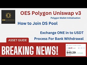 How to Join DS Pool And Exchange ONE to USDT for Bank Withdrawal