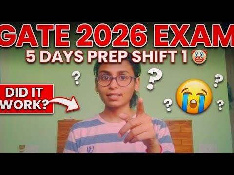 GATE 2026 EXAM EXPERIENCE SHIFT 1 : Did 5 days of prep work? 🤡