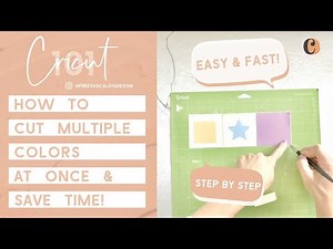 Cricut 101: Cut Multiple Colors AT ONCE!! Step-by-step Easy Tutorial Video