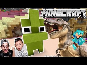 Un Dinosaurio en Minecraft | Minecraft Build Battle #2 | Juegos Karim Juega