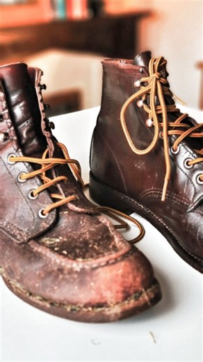 33K views · 675 reactions | 2 minute leather boot restoration from start to finish - very quickly. Satisfying shoe restoration. #shoerestoration #shoecare #leatherboots #transformation | Jonathan P Farley | Facebook