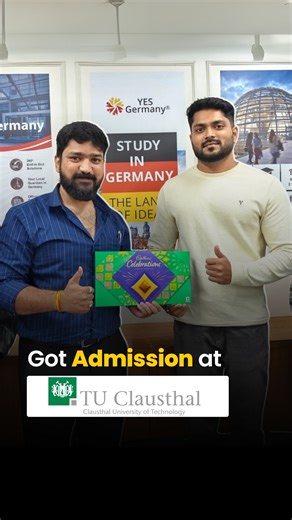 Study in Germany on Instagram: "our student, Atharva Rajesh Gawali from Pune, has secured admission to TU Clausthal for Computer Science. He also shared valuable feedback and his journey with us. Wishing him the best in Germany! #yesgermany #studyabroad #studyingermany #feedback #studentfeedback #punecity #review #tuclausthal #admission #explore #reels"