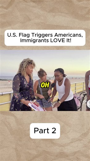 U.S. Flag Triggers Americans, Immigrants LOVE It!#debate #news #america #antitrump #streetinterview