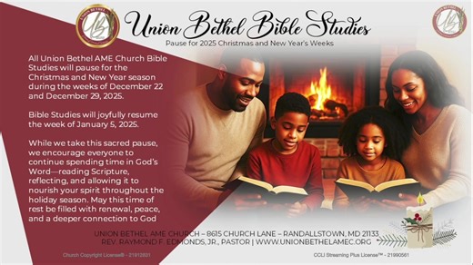 Union Bethel AME Church Sunday Morning Worship Service | Union Bethel African Methodist Episcopal Church
