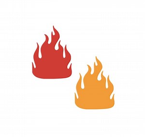 Paper Flame Cutout - Paper Fire Flame Die Cuts, Fire Paper Cut Out, Paper Flame Shapes Flame Party Theme Decor Fire (tax&duty Paid/ddp USA) - Etsy