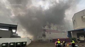 A massive fire kills 9 people at a building under construction in Taiwan