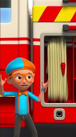 FIREFIGHTER ADVENTURE! 🚒✨ #blippiwonders #shorts
