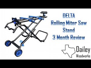 Delta Folding Rolling Miter Saw Stand Review