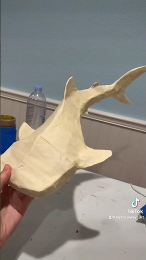 DIY cardboard whale shark!!!🦈 part 1