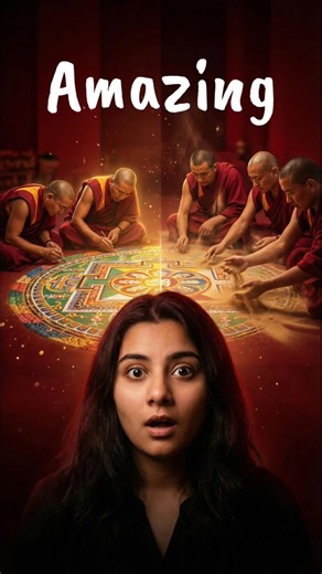 They Destroy This After Days of Work Buddhist Mandala Mystery Facttechz LearnOverMore #facts #shorts