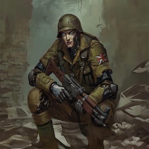 English Cyborg Soldier During World War 2 #shorts