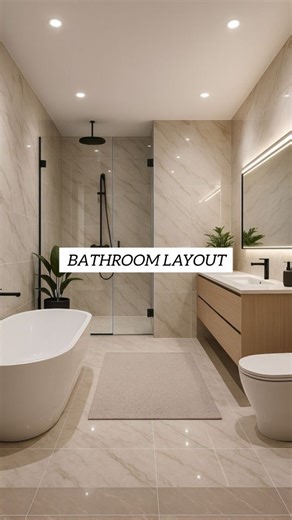 Ali on Instagram: "“4 Bathroom Layout Levels 🛁✨” From Normal to Legend, every layout upgrade adds smarter flow and better comfort. Notice how small design decisions — like door swing, fixture placement, or clear circulation — completely change how the space feels. Which one would you choose for your home? 👇 #architect #architecture #arch #design #designarchitecture #interiordesign #building"