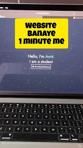 STP Computer Education | Create Personal Website in FREE... #website #viralreels #resume #cv | Instagram