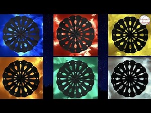 【切り紙】簡単 花火🎆How to make cute firework#花火#はなび#firework#आतशबाज़ी#焰火#불꽃#切り紙#きりがみ#Kirikami#오리기#剪紙#ორიგამი
