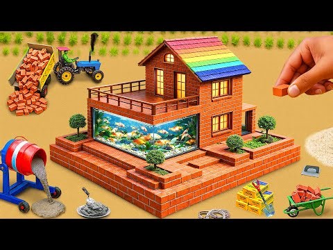 DIY Construction Science Project - Building Underground Fish Tank in House with Bricks and Cement