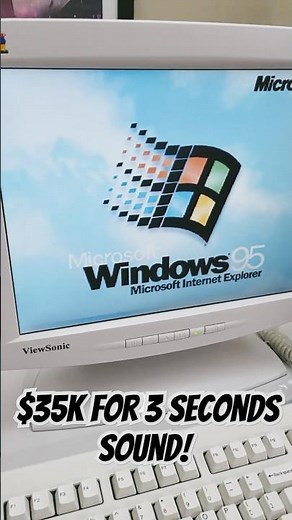 Windows 95 Paid $35K for THIS Sound! #shorts #marketing