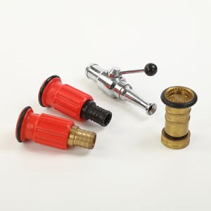 [Hot Item] Factory Price Red Plastic 3/4 Inch / 1 Inch Fire Hose Reel Firefighting Nozzle