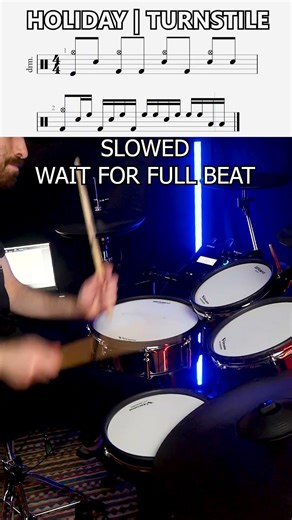 Holiday - Turnstile | Drum Fill with SHEET MUSIC | DRUM SCORE #drums #drumnotation #drummer