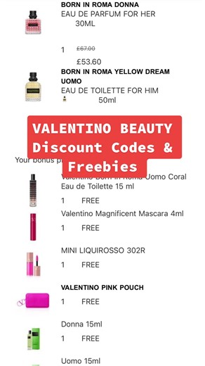 How to Get Freebies from Valentino Beauty: Exclusive Offer Ends Tonight!