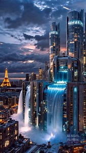 1.3K reactions · 12 shares | City of Waterfalls In the cities of tomorrow, waterfalls don’t just flow — they shape the skyline. Gravity becomes design, and water, a living part of the architecture. Tomorrow’s Earth and worlds beyond — seen here @ai.scifi.future #futuristiccity #futuredesign #waterfallcity #futurescape #futuristicworld #futureearth #futuretech ##futuristicarchitecture #futurecity #futurearchitecture | ai.scifi.future | Facebook