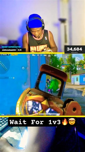 Wow!! 1v3 Without Getting Losing HP😱 #pubgmobile #youtubeshorts #pubg