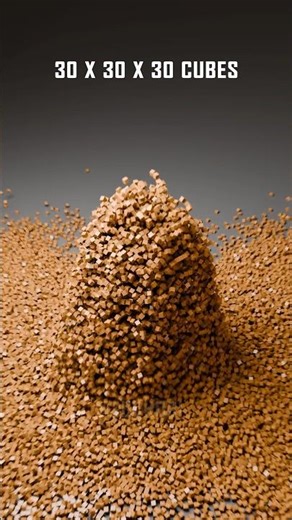 Watch Satisfying Cube Drops and Demolition Animation. From 1 to 27000 #satisfying #animation