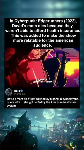 Cyberpunk: Edgerunners (2022), Made Health Insurance the Real Final Boss 💀