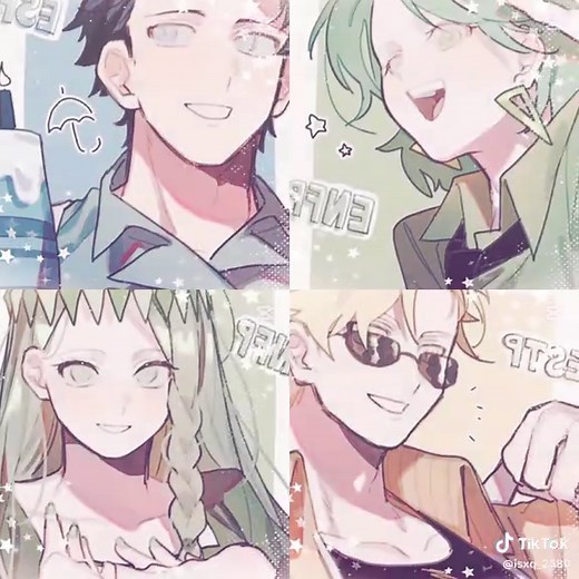 MBTIを使ったフリーイラストのテンプレート