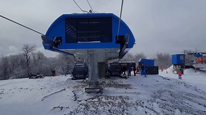 Beautiful sight coming into the top terminal | Belleayre Mountain