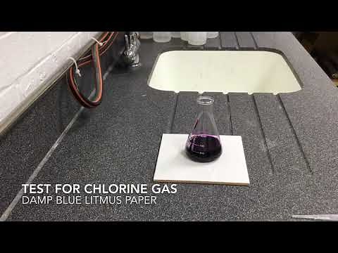 Chemical Tests: Chlorine gas