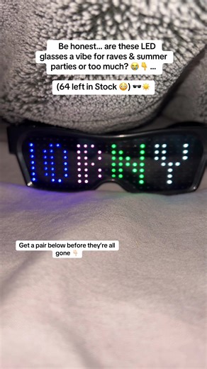 Rave LED Shades glasses for Raves & Festivals & party’s #rave #housemusic #festival #tiktokshop #party