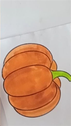 Pumpkin Drawing | Easy Pumpkin Drawing Step by Step | wrt Himanshi