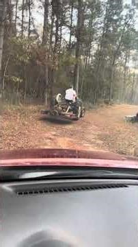 Driving back yard trail