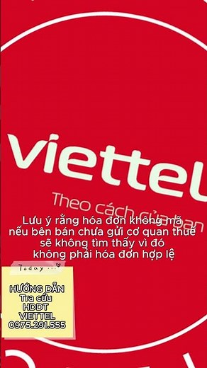Hướng dẫn cách tra cứu hoá đơn Viettel.
