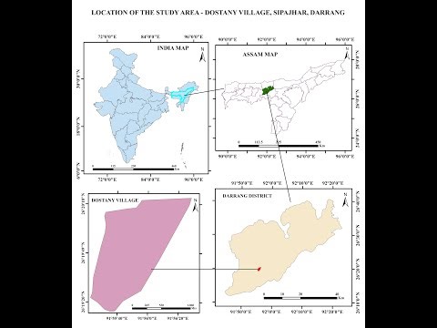 Study Area Mapping using ArcGIS Software.